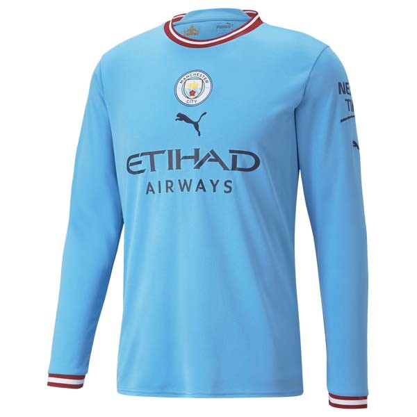 Tailandia Camiseta Manchester City Primera equipo ML 2022-23